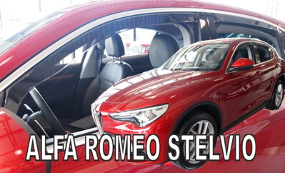 Alfa Romeo Stelvio od 2016 (so zadnými) - deflektory Heko