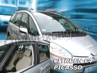Citroen C4 Picasso 2006-2013 (predné) - deflektory Heko