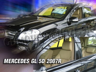 Mercedes GL X164 2006-2012 (so zadnými) - deflektory Heko