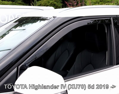 Toyota Highlander od 2020 (predné) - deflektory Heko