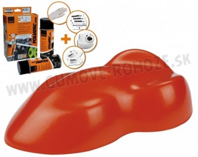 Oranžová lesklá 2x400ml - Foliatec tekutá guma v spreji