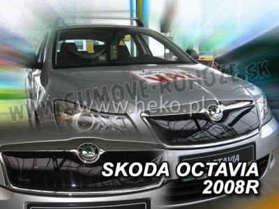 Škoda Octavia II 2007-2013 Horná Facelift - zimná clona masky Heko