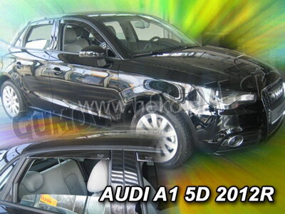 Audi A1 5-dverí 2010-2018 (so zadnými) - deflektory Heko