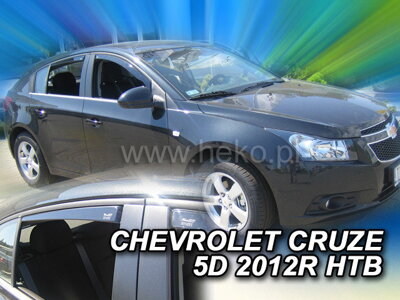 Chevrolet Cruze Htb od 2011 (so zadnými) - deflektory Heko