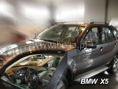 BMW X5 (E53) 1999-2006 (so zadnými) - deflektory Heko