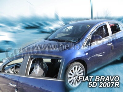 Fiat Bravo 2007-2014 (so zadnými) - deflektory Heko