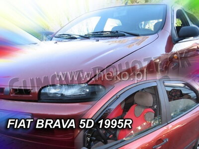 Fiat Brava 1995-2001 (so zadnými) - deflektory Heko