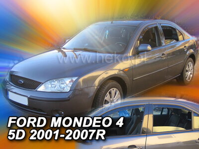 Ford Mondeo Sedan 2000-2007 (so zadnými) - deflektory Heko