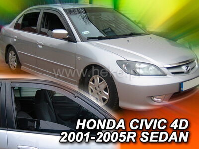 Honda Civic Sedan 2000-2005 (predné) - deflektory Heko
