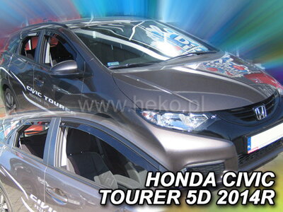 Honda Civic Tourer 2012-2016 (so zadnými) - deflektory Heko