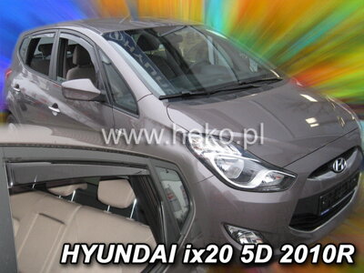 Hyundai ix20 od 2010 (so zadnými) - deflektory Heko
