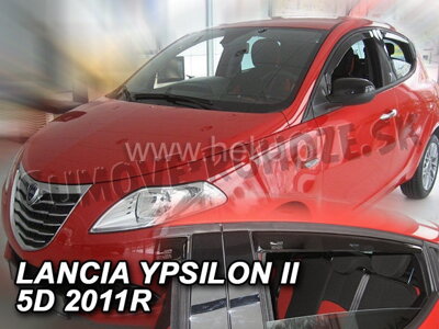 Lancia Ypsilon od 2011 (so zadnými) - deflektory Heko