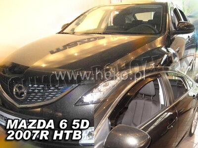 Mazda 6 Htb 2008-2012 (so zadnými) - deflektory Heko
