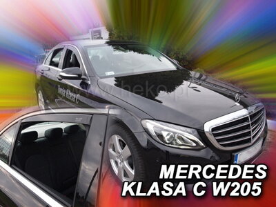 Mercedes C W205 Sedan 2014-2021 (so zadnými) - deflektory Heko