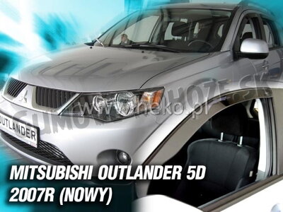 Mitsubishi Outlander 2006-2012 (so zadnými) - deflektory Heko