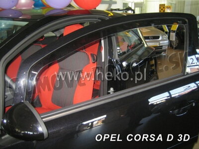 Opel Corsa D 3-dvere 2006-2014 (predné) - deflektory Heko
