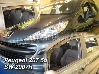 Peugeot 207 Combi 2006-2012 (so zadnými) - deflektory Heko