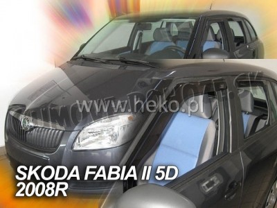 Škoda Fabia II Combi 2007-2014 (so zadnými) - deflektory Heko