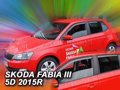 Škoda Fabia III Combi 2014-2021 (so zadnými rovné) - deflektory Heko