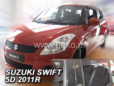 Suzuki Swift 2010-2017 (so zadnými) - deflektory Heko
