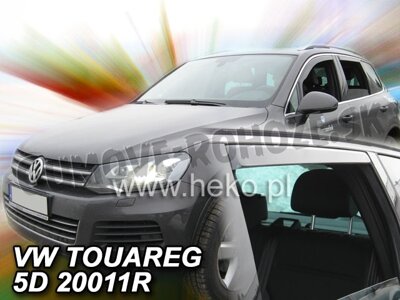 VW Touareg 2010-2018 (so zadnými) - deflektory Heko