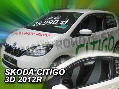 Škoda Citigo 3-dvere od 2012 (predné) - deflektory Heko