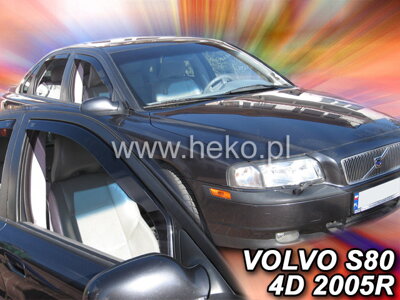 Volvo S80 1998-2006 (predné) - deflektory Heko