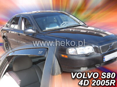 Volvo S80 1998-2006 (so zadnými) - deflektory Heko